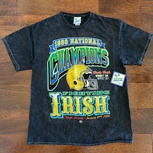 Brand New Notre Dame 1988 National Champions Vintage Size Adult Large Shirt